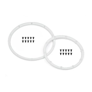 Wheel Bead Lock Rings (White/For 2 Wheels)