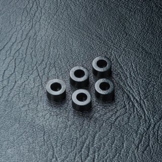 Beilagscheibe Alu 3x5.5x3.0mm schwarz (5 Stück)