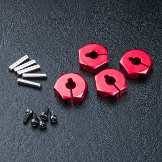 Radmitnehmer Alu 4mm rot (4 Stück)