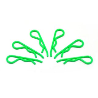 body clip 1/8 - fluorescent green  (6)
