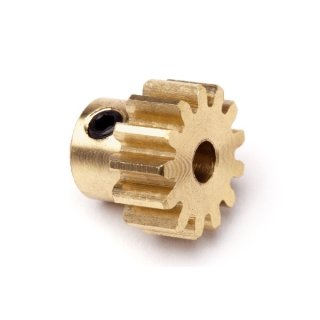 13T Brass Pinion Gear (0.8 M / 32DP 3.175 Shaft)
