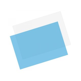 PVC Platte (blau transparent) 600 x 500 x 1.0 mm