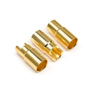 Female Gold Connectors (6.0Mm Dia) (3 Pcs)