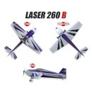 AeroPlusRC Laser 260 lila/weiß/schwarz 1,88 Meter Spw.