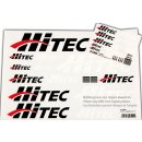 Aufkleberset HiTEC-Logo schwarz/weiß/rot 100x35cm