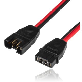 MPX Verlängerung, Buchse und Stecker, Kabel 1,5mm², Silikon, Länge 20cm