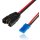 Adapter Kabel MPX Stecker / JR Buchse, Kabel 0,5mm², Silikon, Länge 25cm
