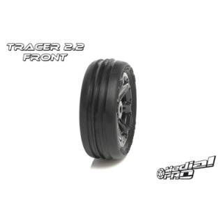 Medial Pro - Sport Tires glued on Rims - Tracer 2.2 - Black Rims - Front Bandit/VXL